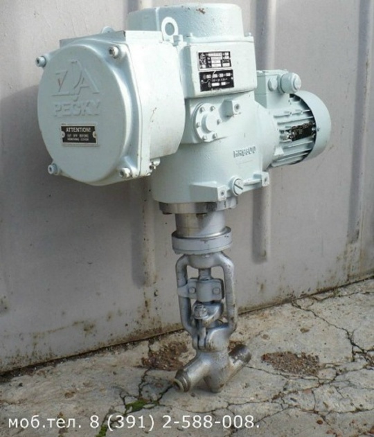 998-20-ЭК Клапан (вентиль) Р37,3 МПа, Т280°C ВОДА ЧЗЭМ привод ZPA PECKY52030
